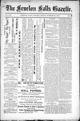 Fenelon Falls Gazette, 6 Oct 1893