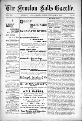 Fenelon Falls Gazette, 27 Oct 1893