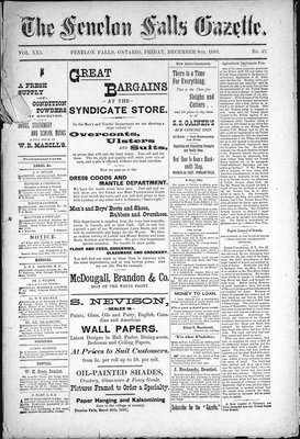 Fenelon Falls Gazette, 8 Dec 1893