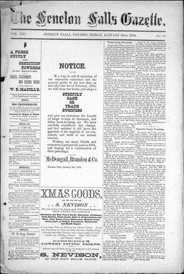 Fenelon Falls Gazette, 26 Jan 1894