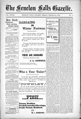 Fenelon Falls Gazette, 9 Mar 1900