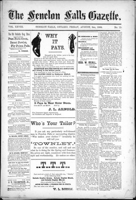 Fenelon Falls Gazette, 3 Aug 1900