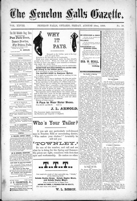 Fenelon Falls Gazette, 10 Aug 1900