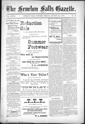 Fenelon Falls Gazette, 31 Aug 1900