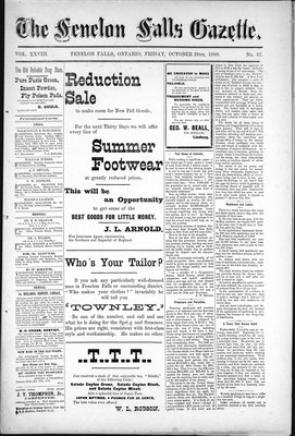 Fenelon Falls Gazette, 26 Oct 1900