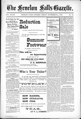 Fenelon Falls Gazette, 9 Nov 1900