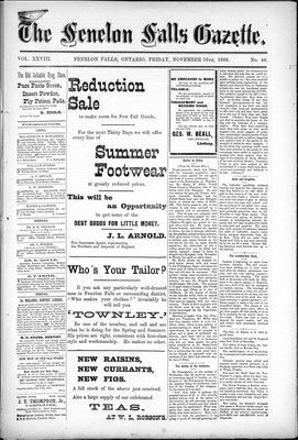 Fenelon Falls Gazette, 16 Nov 1900