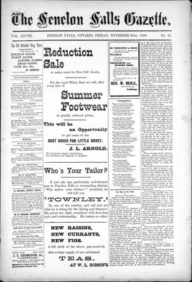 Fenelon Falls Gazette, 23 Nov 1900