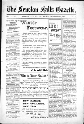 Fenelon Falls Gazette, 14 Dec 1900