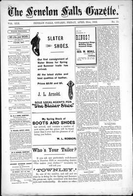 Fenelon Falls Gazette, 25 Apr 1902