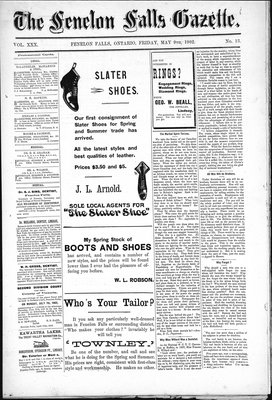 Fenelon Falls Gazette, 9 May 1902