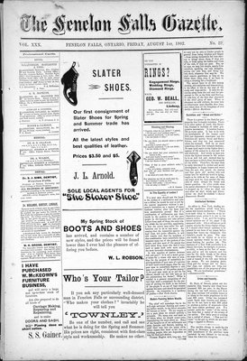 Fenelon Falls Gazette, 1 Aug 1902