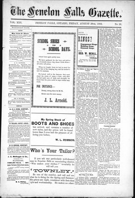 Fenelon Falls Gazette, 29 Aug 1902