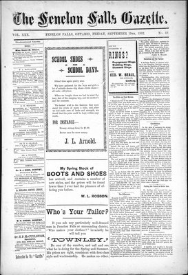 Fenelon Falls Gazette, 19 Sep 1902