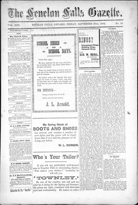 Fenelon Falls Gazette, 26 Sep 1902