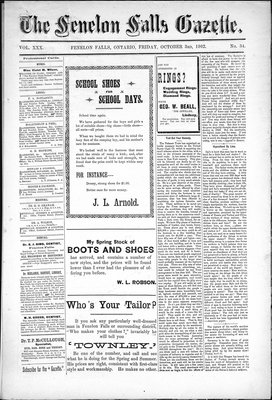 Fenelon Falls Gazette, 3 Oct 1902