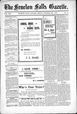 Fenelon Falls Gazette, 10 Oct 1902