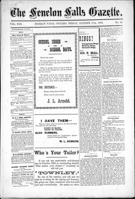 Fenelon Falls Gazette, 17 Oct 1902