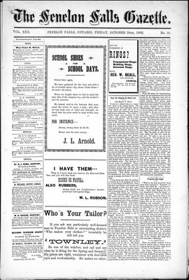 Fenelon Falls Gazette, 24 Oct 1902