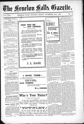 Fenelon Falls Gazette, 28 Nov 1902