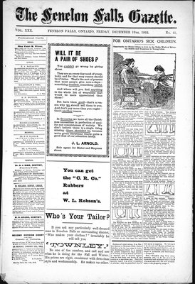 Fenelon Falls Gazette, 19 Dec 1902