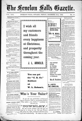 Fenelon Falls Gazette, 26 Dec 1902