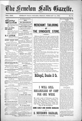 Fenelon Falls Gazette, 1 Feb 1895