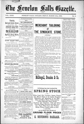 Fenelon Falls Gazette, 22 Mar 1895