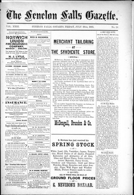 Fenelon Falls Gazette, 26 Jul 1895