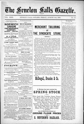 Fenelon Falls Gazette, 9 Aug 1895