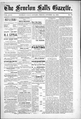 Fenelon Falls Gazette, 4 Oct 1895