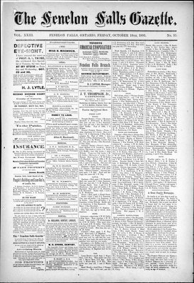 Fenelon Falls Gazette, 18 Oct 1895