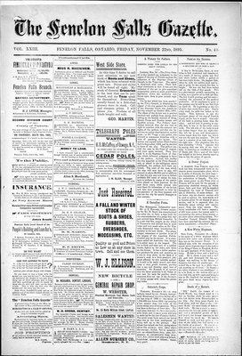 Fenelon Falls Gazette, 22 Nov 1895