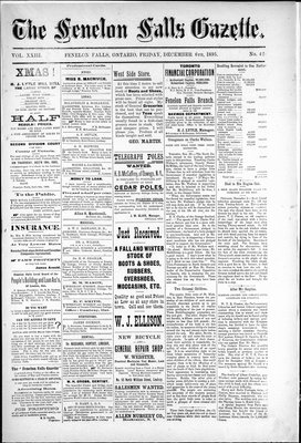 Fenelon Falls Gazette, 6 Dec 1895