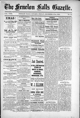 Fenelon Falls Gazette, 27 Dec 1895