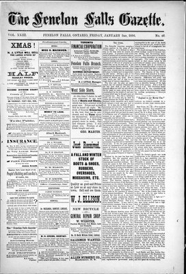 Fenelon Falls Gazette, 3 Jan 1896