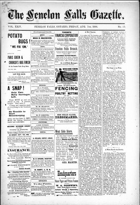 Fenelon Falls Gazette, 7 Aug 1896