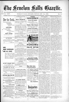 Fenelon Falls Gazette, 9 Oct 1896