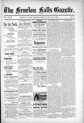 Fenelon Falls Gazette, 30 Oct 1896