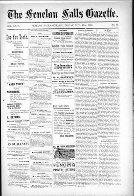 Fenelon Falls Gazette, 13 Nov 1896