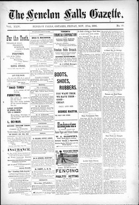 Fenelon Falls Gazette, 27 Nov 1896