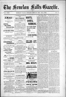 Fenelon Falls Gazette, 25 Dec 1896