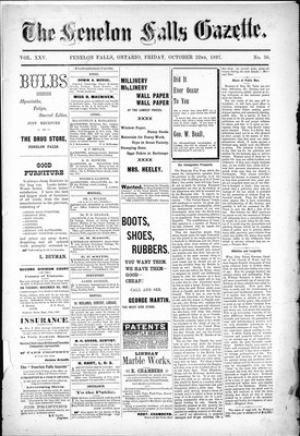 Fenelon Falls Gazette, 22 Oct 1897