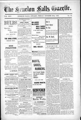 Fenelon Falls Gazette, 29 Oct 1897