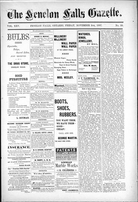 Fenelon Falls Gazette, 5 Nov 1897