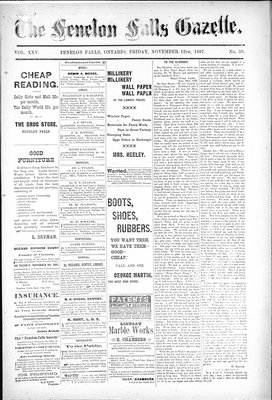 Fenelon Falls Gazette, 12 Nov 1897