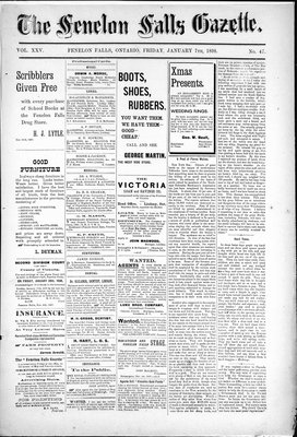 Fenelon Falls Gazette, 7 Jan 1898