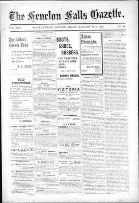 Fenelon Falls Gazette, 14 Jan 1898