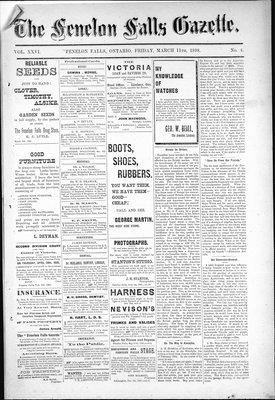 Fenelon Falls Gazette, 11 Mar 1898