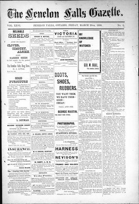 Fenelon Falls Gazette, 25 Mar 1898